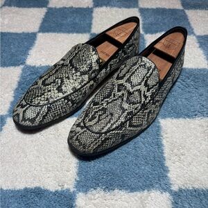 Snakeskin Loafers